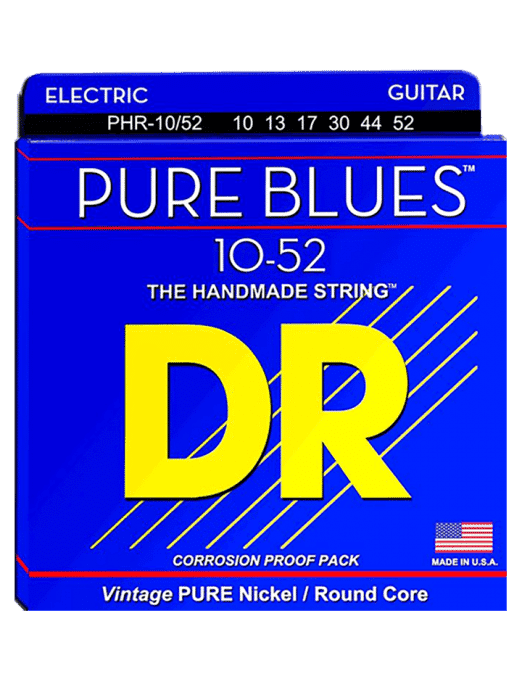 Dr Cuerdas Guitarra Eléctrica 6 Cuerdas Pures Blues™ Phr-10/52 Big Heavy