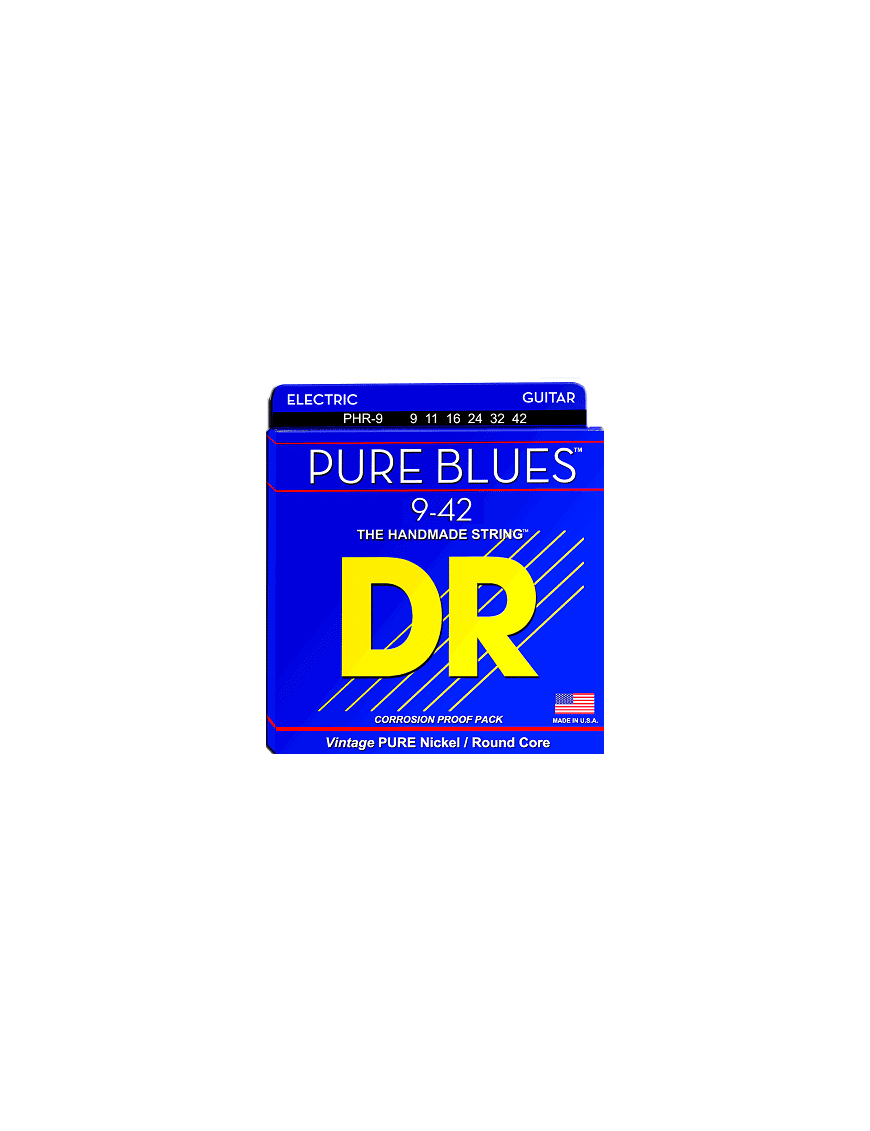 Dr Cuerdas Guitarra Eléctrica 6 Cuerdas Pures Blues™ Phr-9-42 Light