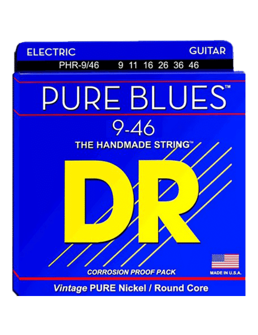 Dr Cuerdas Guitarra Eléctrica 6 Cuerdas Pures Blues™ Phr-9-46 Light Heavy