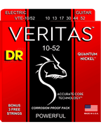 Dr Cuerdas Guitarra Eléctrica 6 Cuerdas Veritas™ Vte-10-52 Big Heavy