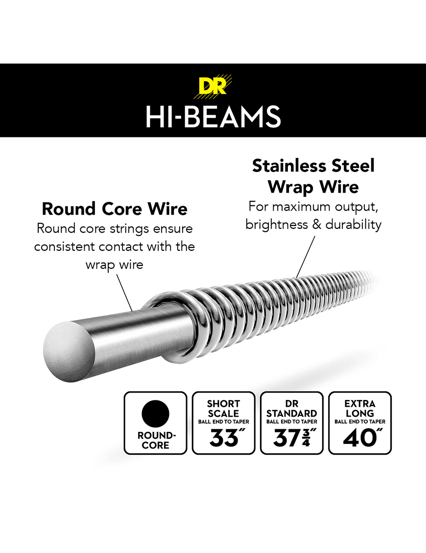 Dr Hi-Beams™ Calibre: .105 Cuerda Sueltas Bajo Eléctrico