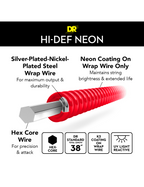 DR HI-DEF NEON™ Red 10-46 Cuerdas Guitarra Eléctrica Medium | Rojo