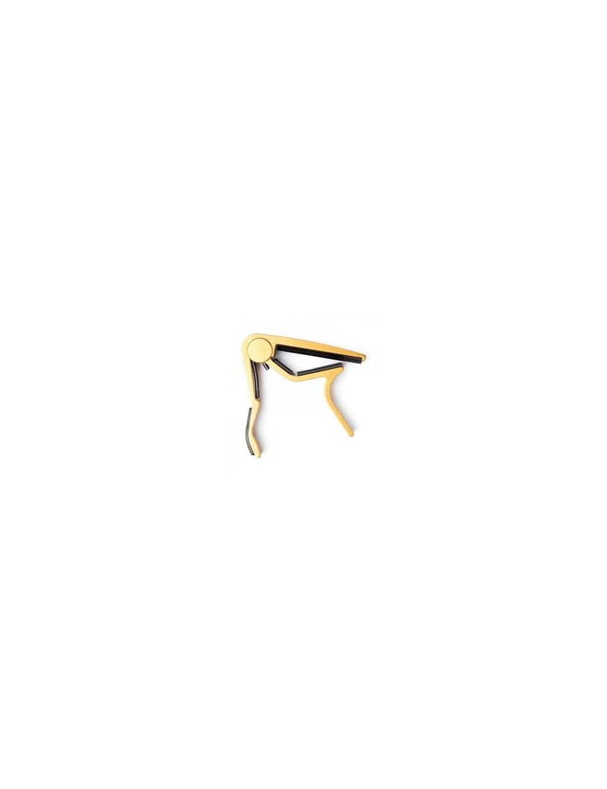 Dunlop Cejillo Capo Guitarra Acústica 84fg Trigger Plano Color: Dorado
