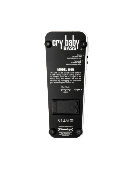 Dunlop Pedal Bajo 105q Cry Baby Bass Wah