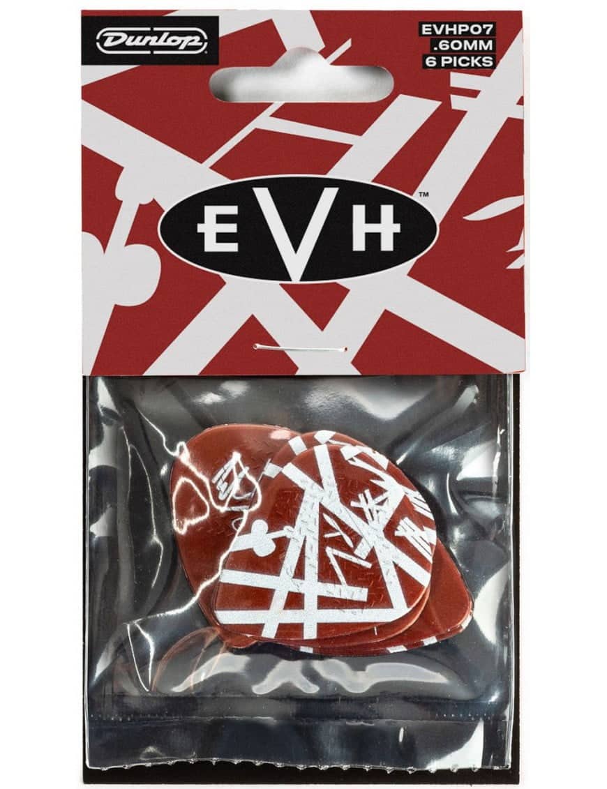 Dunlop Uñetas Evhp07 Max Grip Calibre: 0.60 Color: Rojo
