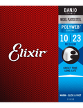 Elixir 11650 Cuerdas Banjo 5 Cuerdas 10-23 Medium Níquel Polyweb