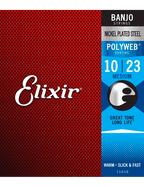 Elixir 11650 Cuerdas Banjo 5 Cuerdas 10-23 Medium Níquel Polyweb