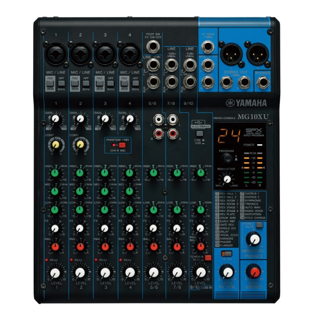 Mixer 10 canales con efectos y USB MG10XU - Yamaha