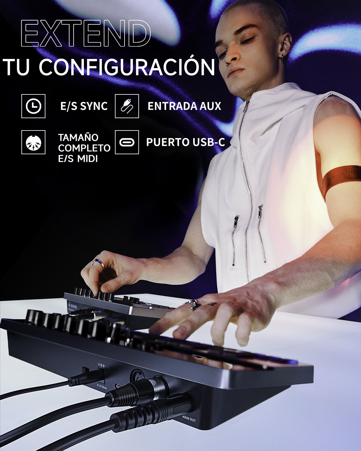 Donner ESSENTIAL B1 Sintetizador de bajo analógico