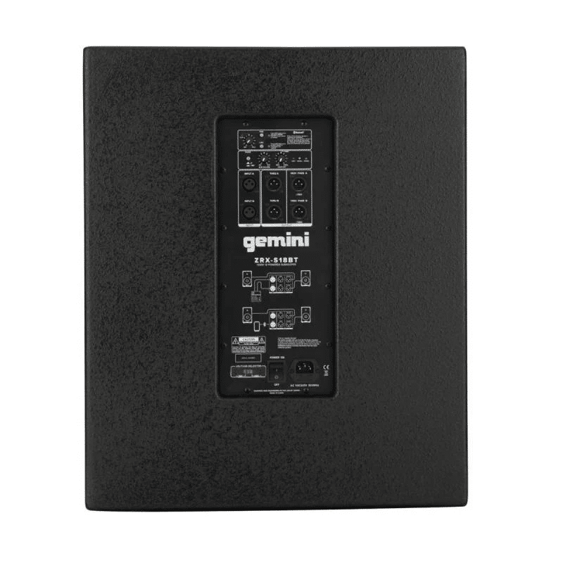 Gemini Zrxs18bt Sub Bajo Activo 18" + Bluetooth