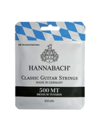 HANNABACH® 500MT Cuerdas Guitarra Clásica Nylon Tensión Media