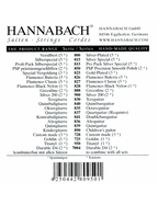 HANNABACH® 827 Flamenco Cuerdas Guitarra Flamenca Nylon Tensión Media