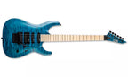 Guitarra Eléctrica LTD MH-203QM NT See Thru Blue