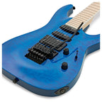 Guitarra Eléctrica LTD MH-203QM NT See Thru Blue