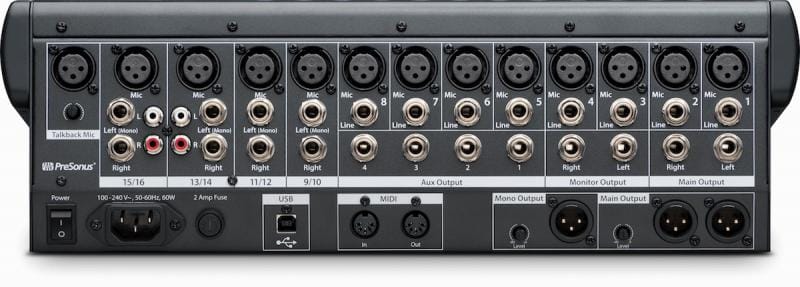 Presonus Studiolive 16.0.2 Usb, Mezclador Digital