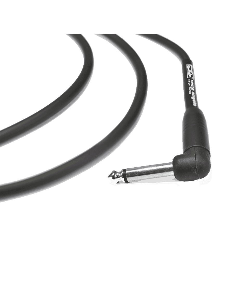 Santo Angelo Ninja Cable Instrumentos Plug ¼" Recto A Plug ¼" L 90° Ofhc | 6.10 Mt