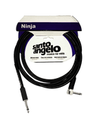 Santo Angelo Ninja Cable Instrumentos Plug ¼" Recto A Plug ¼" L 90° Ofhc | 6.10 Mt