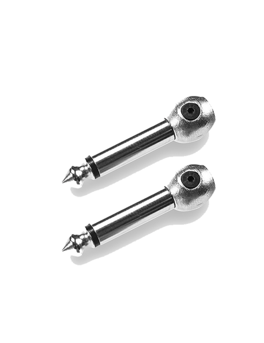 Santo Angelo® P10LVC 90° Conectores Plug ¼" Tipo Aguja 2 Unidades