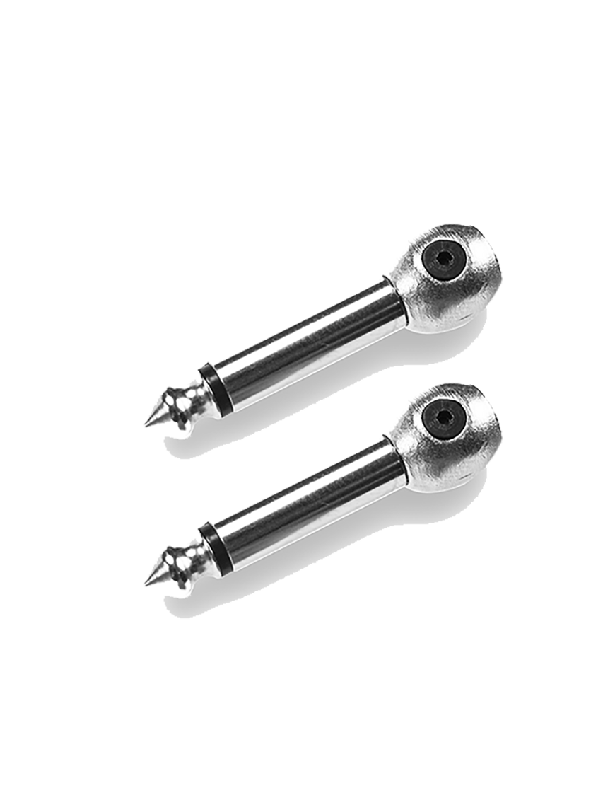 Santo Angelo® P10LVC 90° Conectores Plug ¼" Tipo Aguja 2 Unidades