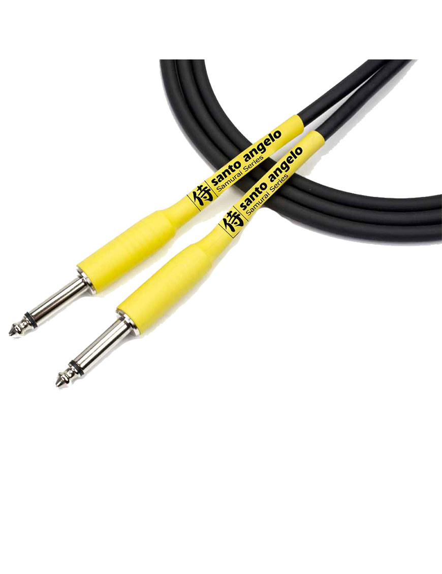 Santo Angelo® SAMURAI 9.15mt Cable Instrumentos Plug ¼" Recto a Plug ¼" Recto OFHC