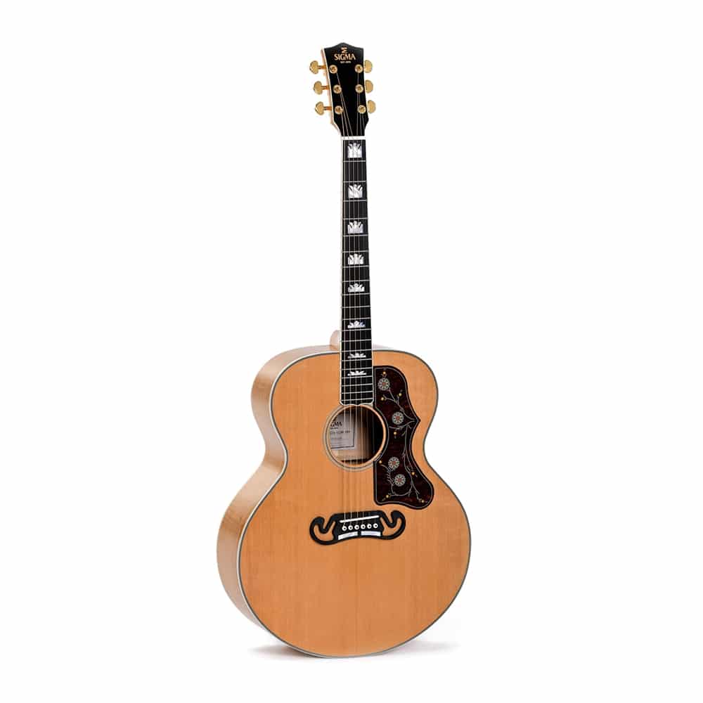 Sigma® Gja-Sg200 Grand Jumbo Guitarra Electroacústica Fishman® Softcase |Sunburst