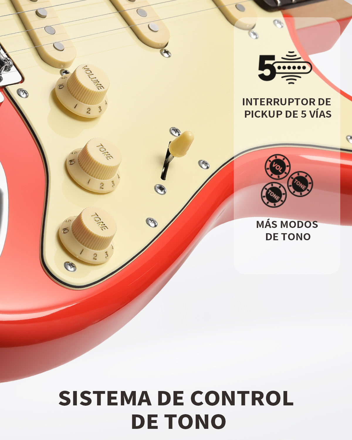 Donner DST-600 Guitarra eléctrica con funda EC6800