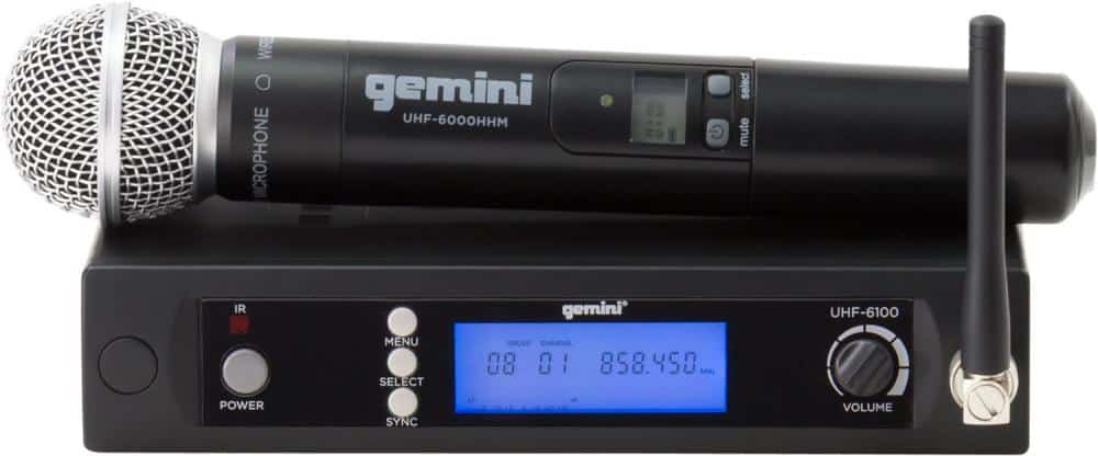 Gemini Uhf6100m Sistema Inalámbrico Mano Uhf