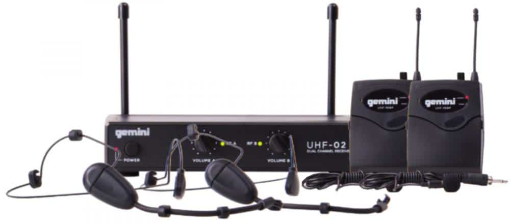 Gemini Uhf-02hl, Sistema Inalambrico De Cintillo/Solapa Doble Uhf