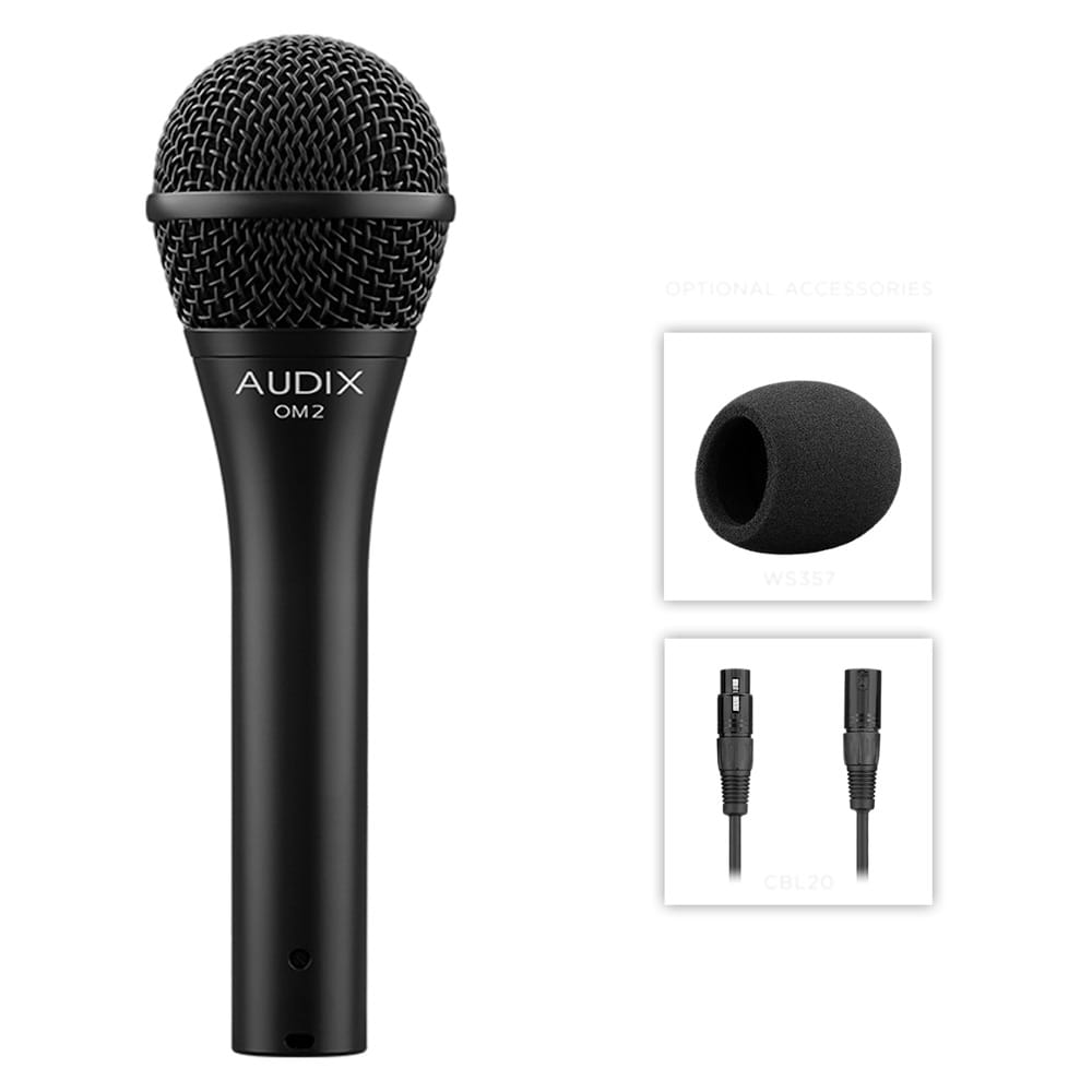 Audix Micrófono Vocal Dinámico Profesional Multiusos Om2