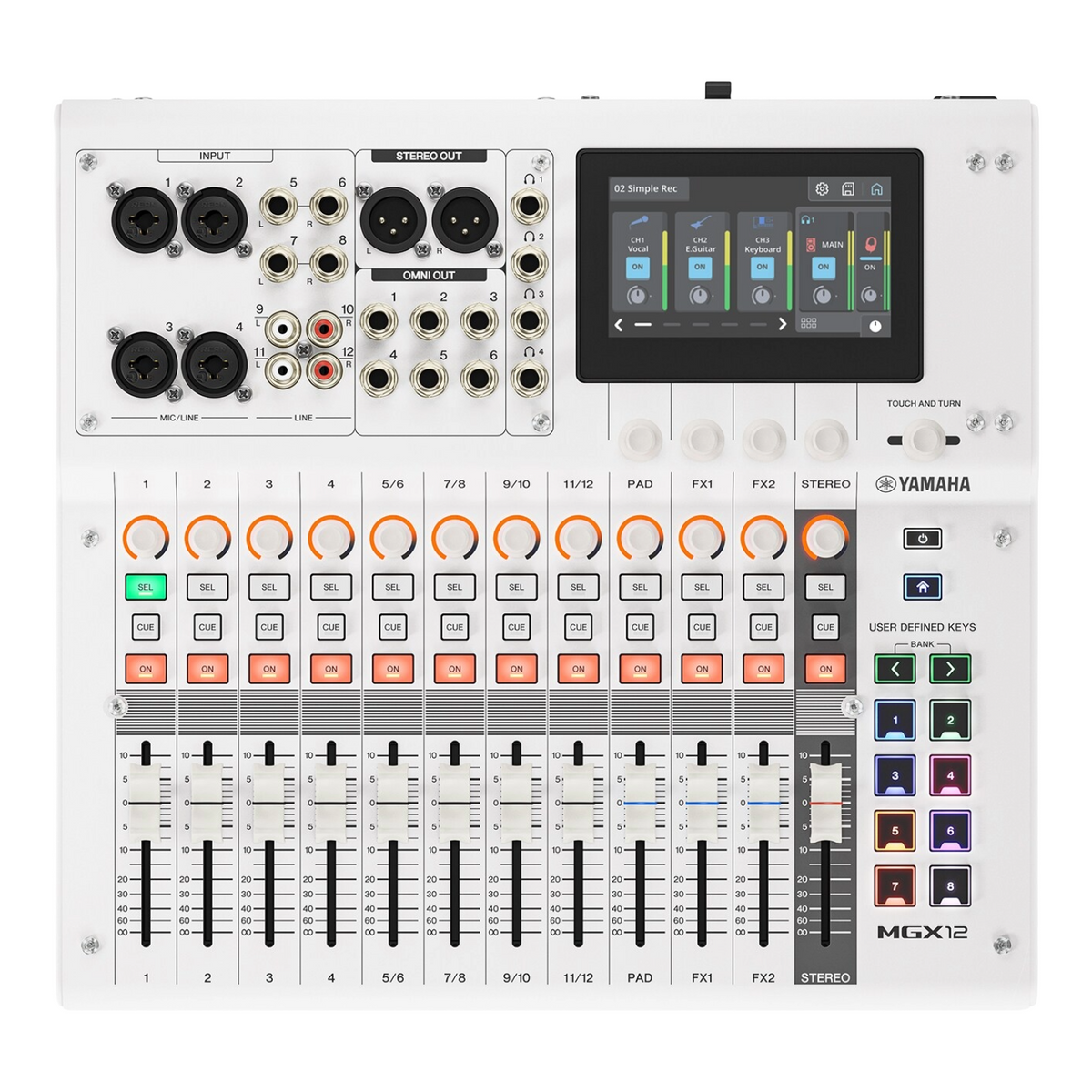 Yamaha MGX12 White Consola Digital 18 canales